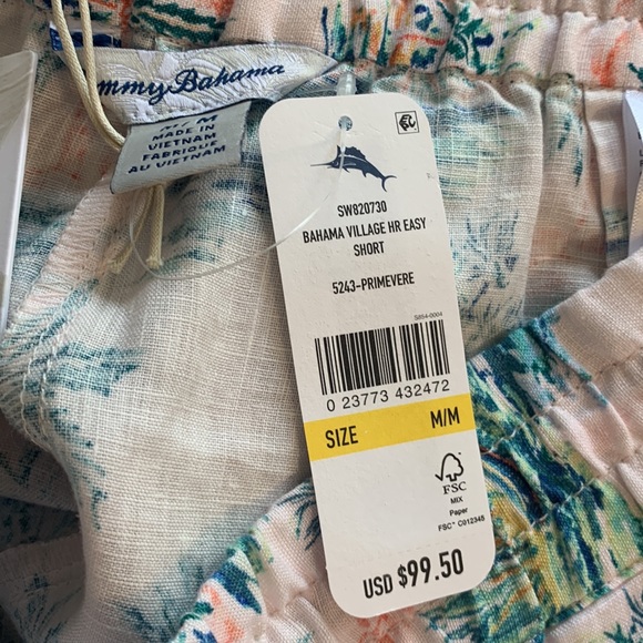 NWT Tommy Bahama Village High-Rise Linen Easy Short - Picture 8 of 8